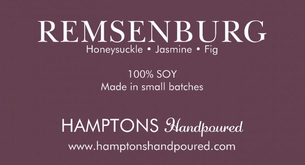 Remsenburg 8 Oz. Tumbler Honeysuckle Jasmine Fig Hamptons Handpoured Signature Village Series 100% Soy Candle Hand Poured - image 1
