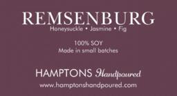 Remsenburg 8 Oz. Tumbler Honeysuckle Jasmine Fig Hamptons Handpoured Signature Village Series 100% Soy Candle Hand Poured - thumbnail 1