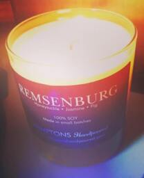Remsenburg 8 Oz. Tumbler Honeysuckle Jasmine Fig Hamptons Handpoured Signature Village Series 100% Soy Candle Hand Poured - thumbnail 2