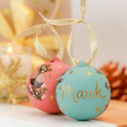 Personalised Festive Foliage Bauble Gift - thumbnail 4