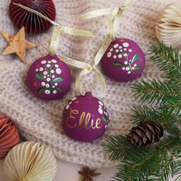 Personalised Festive Foliage Bauble Gift - thumbnail 3