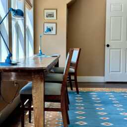 Big Sky Cotton Area Flat Weave Rug. Natural Vegetable Dyed. Indian Dhurrie, Kilim - thumbnail 2