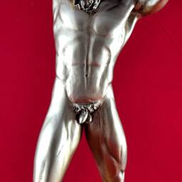 Atlas Holder Of The Sky Greek Statue Figure New Patina Gold New 22 Inches - thumbnail 2