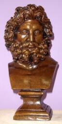 Greek Roman Art Zeus Bust Home Decor Sculpture Statue Antique Reproduction - thumbnail 2