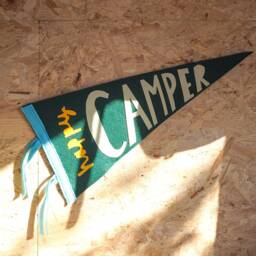Happy Camper Pennant Flag, Camp Decor, Kids Room Wall Art - thumbnail 2