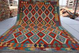 Chubi Kilim New Rug 6'0x8'1 Ft Afghan Flatweave Rug, Maimana Tribal Turkmen Oriental Rug, Vintage For Bedroom, Living Room Rug - thumbnail 1