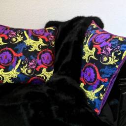 Collage Fashion Fabric Pillow - Multi - thumbnail 2
