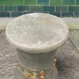 Stone Stand Decoration Concrete Pedestal Sculpture Cement Plant Ornament Outdoor Garden Figurine For - thumbnail 2