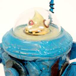 Cycloptic Optic Bot - Original Mixed Media Sculpture - thumbnail 4