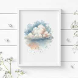 There Will Come Soft Rains - Set Of 2 Prints Sara Teasedale Poem Abstract Literary Wall Art Classical Poetry Unframed - thumbnail 3
