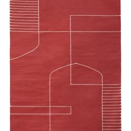 Solid Temple Handmade Flatwoven Modern Kilim Rug Runner Copper Burnt Orange Area Art Deco 2x3 5x8 6x9 8x10 9x12 Ancient Egyptian - thumbnail 2