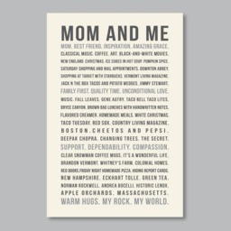 Personalized Christmas Gift For Mom, Birthday Mother, Favorite Mom Memories, Subway Art Print, Mothers Day - thumbnail 1