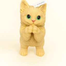 Praying Cat Candle Handcrafted Soy Wax Kitty Candle - thumbnail 4