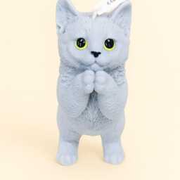 Praying Cat Candle Handcrafted Soy Wax Kitty Candle - thumbnail 2
