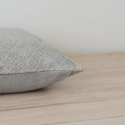 Linen Knit Pillow Case Natural Gray Cover Knitted Cushion Decorative Throw - thumbnail 3