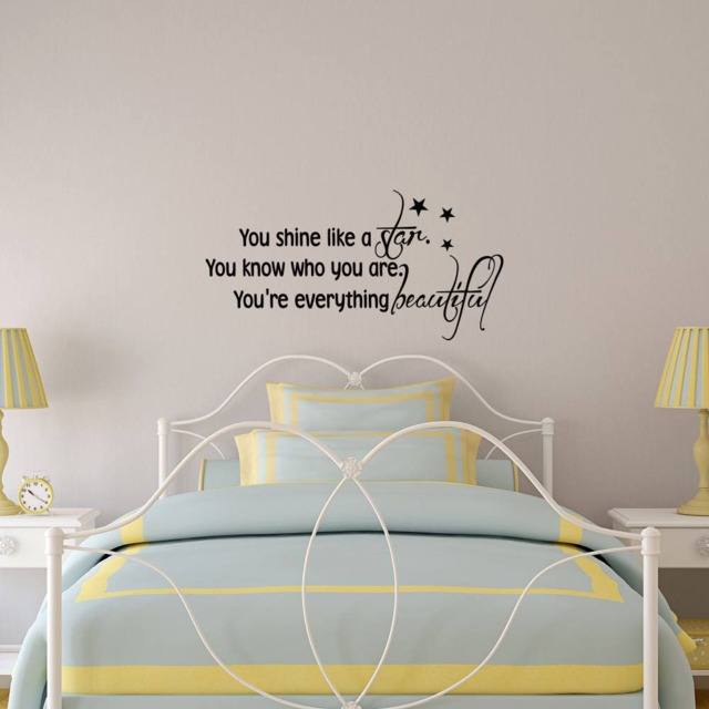 You Shine Like A Star Wall Decal Girls Bedroom Decor P171 - image 1