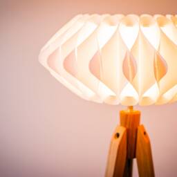 Tripod Floor Lamp Retro 60 - 70S Design Flower - thumbnail 2