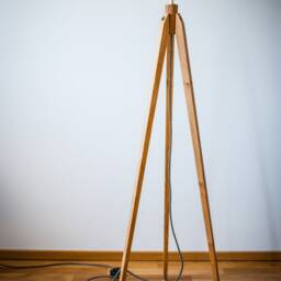 Tripod Floor Lamp Retro 60 - 70S Design Flower - thumbnail 3