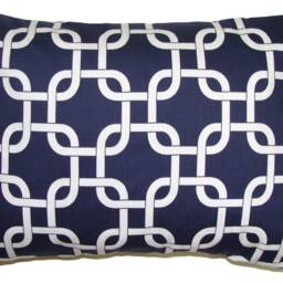 Blue Pillow Cover, Navy Throw Decorative Covers For 20x20 Pillow, 16x16 Pillows, 18x18 All Sizes - thumbnail 3