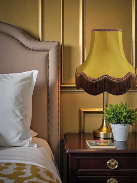 Traditional Antique Gold Fabric Lampshade Handmade For Table & Floor Standard Lamp Bases, Wall Light Fixtures, Ceiling Fittings - image 1