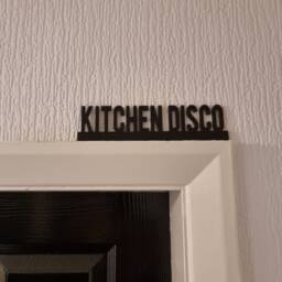 Kitchen Disco Door Topper, Shelf Decor, Wall Quirky Home Interior Gift, Door Decoration - thumbnail 1