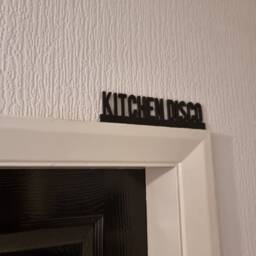 Kitchen Disco Door Topper, Shelf Decor, Wall Quirky Home Interior Gift, Door Decoration - thumbnail 2