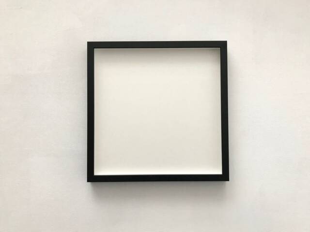 30x30cm Black Wood Picture Frame Square Gallery Wall Art - image 1