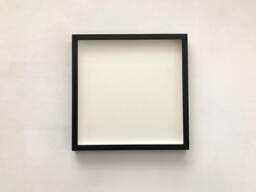30x30cm Black Wood Picture Frame Square Gallery Wall Art - thumbnail 1
