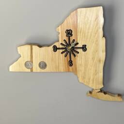 New York Handmade State Quarter Clock With Inlaid Quarters. Fully Customizable - thumbnail 3