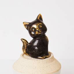 Bronze Cat Statue, 3.2 - thumbnail 4