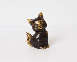 Bronze Cat Statue, 3.2 - thumbnail 1