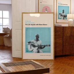 The Life Aquatic With Steve Zissou Print Retro Mid-Century Modern Movie Poster - thumbnail 2