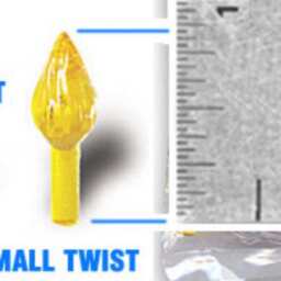 50 Small Multicolored Ceramic Christmas Tree Lights - Twist - thumbnail 4