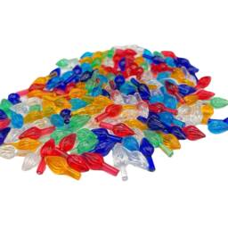 50 Small Multicolored Ceramic Christmas Tree Lights - Twist - thumbnail 3