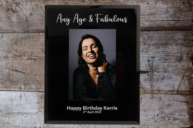 "Personalised Birthday Photo Frame Any Age & Fabulous 6x4"" Or 7x5" - image 1