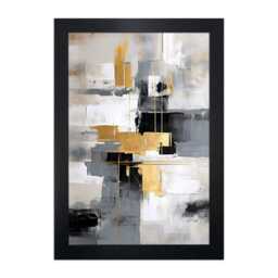 Picture Frame in Modern Style Black White Oak - Gallery Wall Set , Colourful Art Photo Frames Gift For Family, Available All Sizes - thumbnail 4