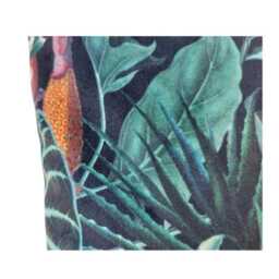 Tropical Rainforest Print in Green Velvet Door Stop - thumbnail 3