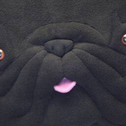 Black Pug Pillow, Handmade Plush Dog Cushion, Gift For Lover - thumbnail 2