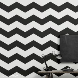 Chevron Strips Decal With Wallpaper Effect . Wall Decor - 15% Discount When Order 5 Sets + Code Wallstripes15 - thumbnail 1