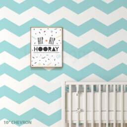 Chevron Strips Decal With Wallpaper Effect . Wall Decor - 15% Discount When Order 5 Sets + Code Wallstripes15 - thumbnail 3