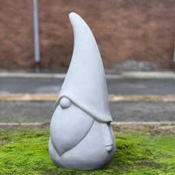 Garden Gnome Figurine Concrete Nordic Statue Handcrafted Holiday Sculpture Scandinavian Folk Art Decor Outdoor Ornament - thumbnail 4