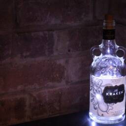 Kraken Spiced Rum Liquor Bottle Lamp - 20 Led Lights - thumbnail 2
