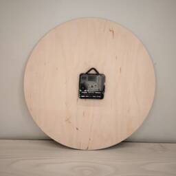 Laser Engraved French Bulldog Clock Birch Plywood Dog Wall Decor - thumbnail 3