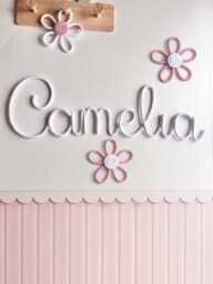 Large Name Sign For Baby Nursery Wall Decor Or Kids Room Styling, Custom Shower Gift - thumbnail 1