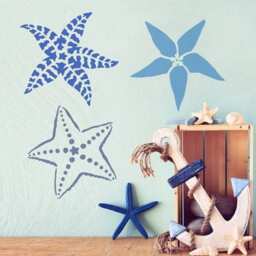 Big Starfish Wall Art Stencil - Wall Stencils Instead Of Decals Easy To Use Stencils For A Quick Room Update Walls - thumbnail 2