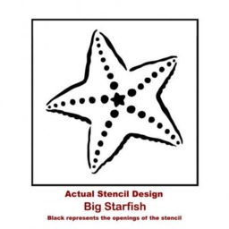 Big Starfish Wall Art Stencil - Wall Stencils Instead Of Decals Easy To Use Stencils For A Quick Room Update Walls - thumbnail 3