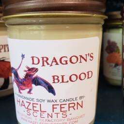 Dragon's Blood Scented Soy Candle - Resinous Earth & Exotic Incense - thumbnail 4