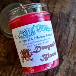 Dragon's Blood Scented Soy Candle - Resinous Earth & Exotic Incense - thumbnail 3