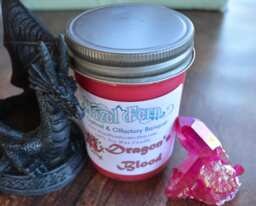 Dragon's Blood Scented Soy Candle - Resinous Earth & Exotic Incense - thumbnail 1