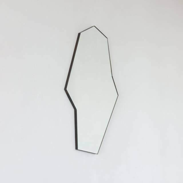 Bapa??? Octagon Freeform Mirror With Bronze Patina Frame - image 1